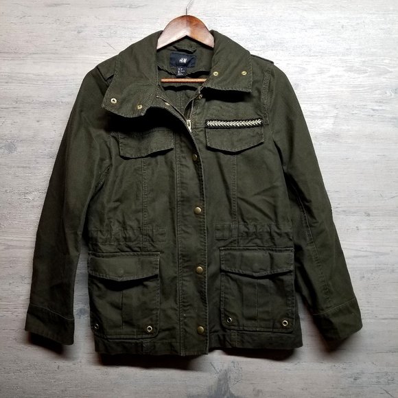 H&M Jackets & Blazers - H&M Military Field Jacket. Brand New! Perfect!